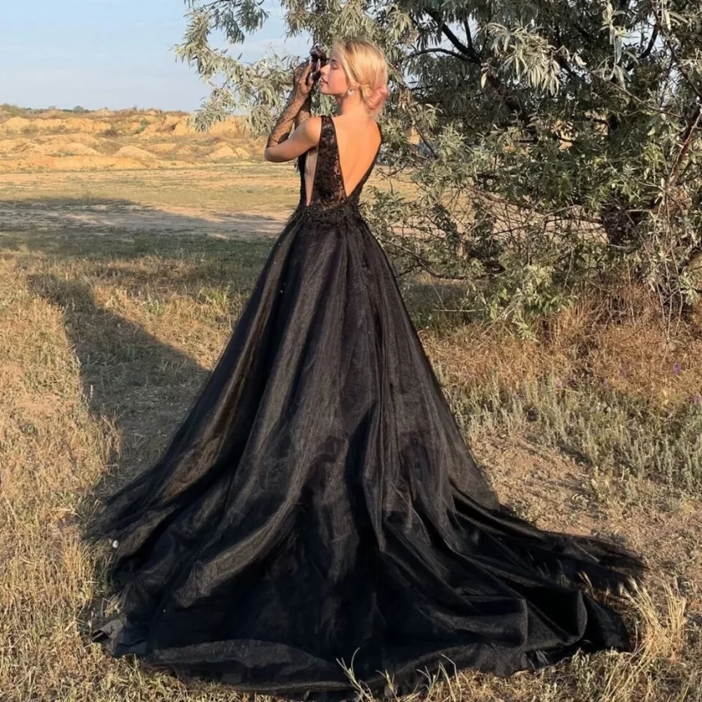 black wedding dresses