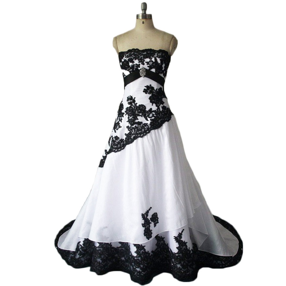 black wedding dresses