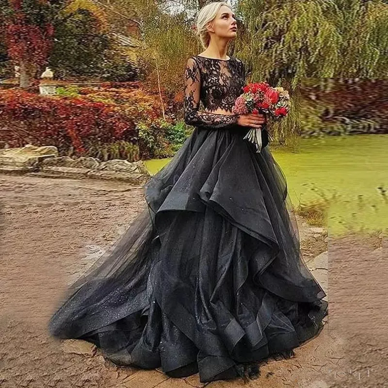 black wedding dresses