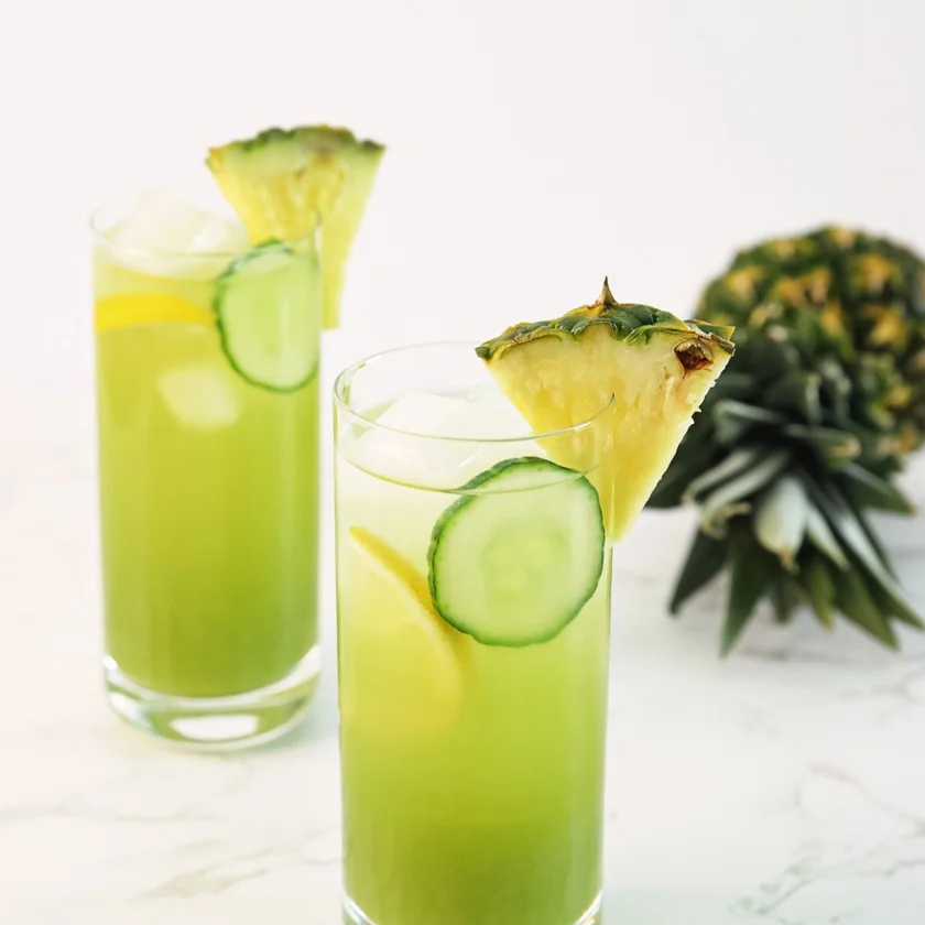 when to drink pineapple and cucumber juice for weight loss