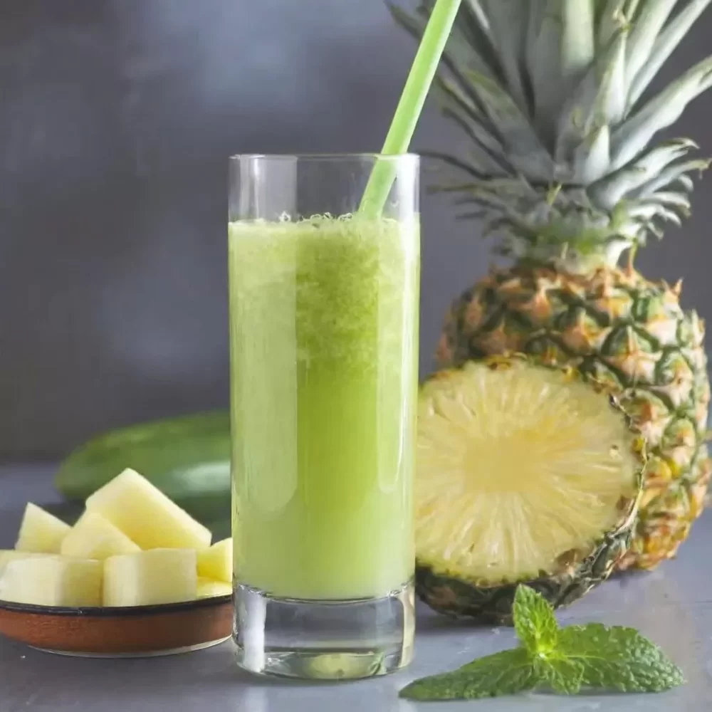 when to drink pineapple and cucumber juice for weight loss